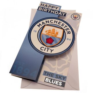 Manchester City Geburtstagskarte "Crest"
