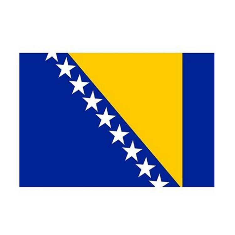 Bosnien Herzegowina Autofahne