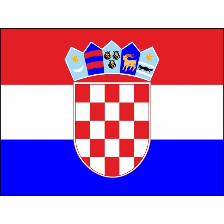 Handfahne klein Kroatien