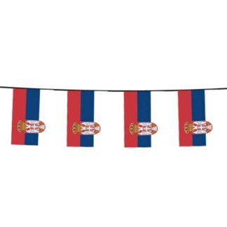 Serbien Fahnenkette