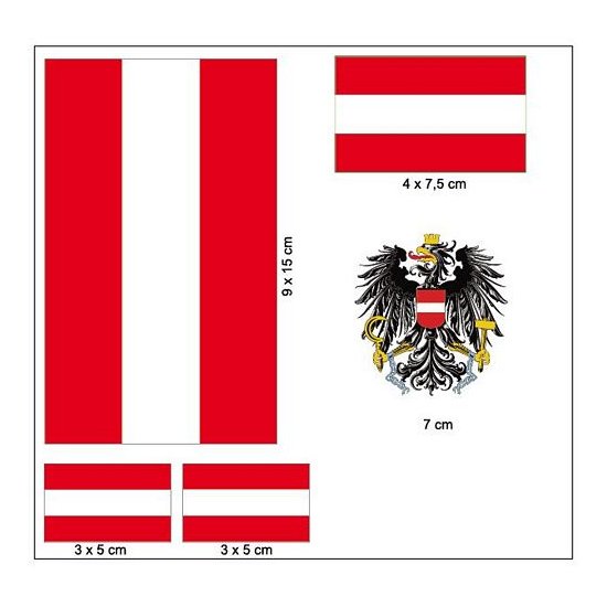 Produkt Bild Aufkleber Set "Österreich"