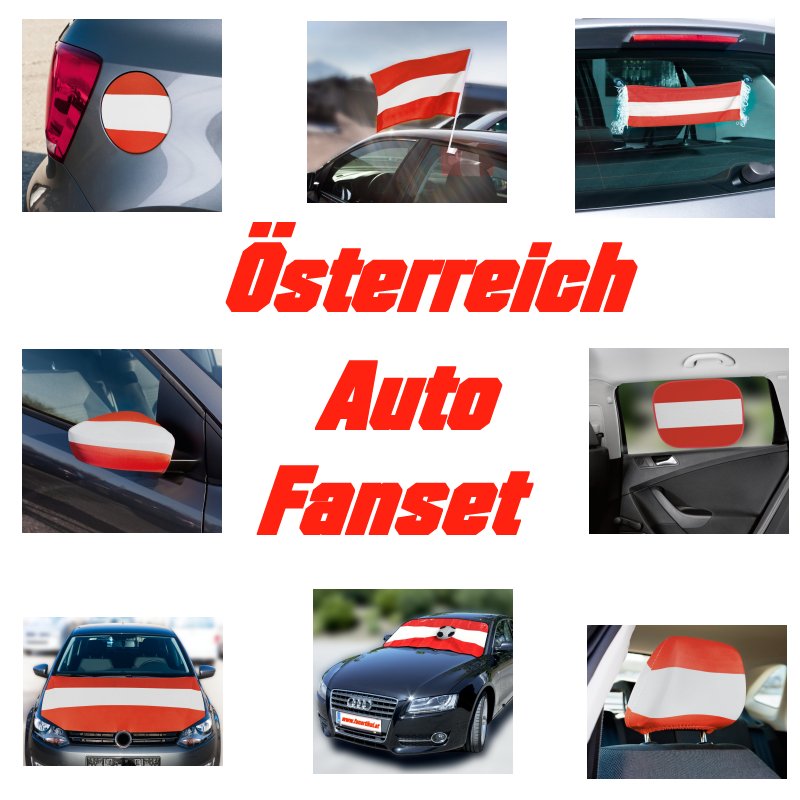 Auto Fan Komplett Set "Österreich"