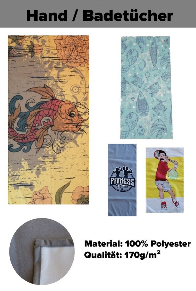 Hand & Badetücher nach Wunsch | Textil Produktionen by Fanartikel.at