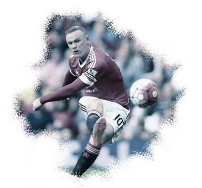 Wayne Rooney kicking